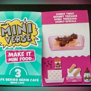 Donut Twists café series 3, 
Miniverse make it mini food